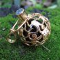 18k Gold and Blue Topaz Harmony Ball Pendant GBP-112