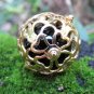 18k Gold and Blue Topaz Harmony Ball Pendant GBP-112