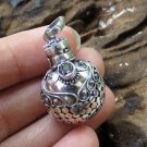 925 Silver Amethyst Cremation Pendant Urn Pendant Ashes Cremains Pendant PP-536-DG