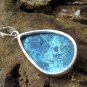 925 Silver Chrysocolla Teardrop Pendant SP-915-DG