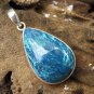 925 Silver Chrysocolla Teardrop Pendant SP-915-DG