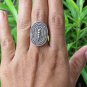 925 Silver Bali Beaded Ring, Rope Design, Adjustable Size SR-260-DG