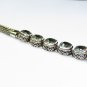 Silver //Genuine Blue Topaz //Tennis Bracelet//Dragon Bone Bracelet SBB-532-DG