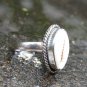 925 Silver  Cowrie Shell Ring RI-744-DG