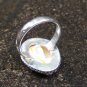 925 Silver  Cowrie Shell Ring RI-744-DG