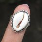 925 Silver  Cowrie Shell Ring RI-744-DG