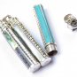 2.2 Inch 925 Silver Paua Shell, Mop Shell, Blue Shell Cremation, Perfume, Urn Pendant PP-537-DG