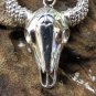 Silver Buffalo Skull Head Pendant//Bull Head//Animal Head Pendant//Men's Jewelry SSP-171-KA