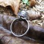Silver Ring//Green Amethyst//Handmade Ring//Bali Ring//Genuine Amethyst RI-749-KT