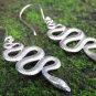 Sterling Silver Earrings//Snake//Gothic//Animal // Dangle Earrings SE-319-KA