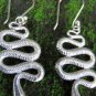 Sterling Silver Earrings//Snake//Gothic//Animal // Dangle Earrings SE-319-KA