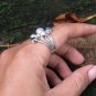 925 Silver Gemstone Ring//Rainbow Moonstone//Kyanite//Pearl//Cocktail Ring RI-758-KT