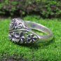 Sterling Silver Frangipani Ring , Floral Ring , Tropical Jewelry SR-267-KA