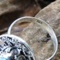 Silver Ring//Larimar//Bali Ring//Carribean Gemstone//Gemstone Ring RI-743-KT