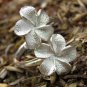 925 Silver Double Frangipani Ring//Floral Ring//Plumeria Ring//Bridal Ring SR-236-IKP
