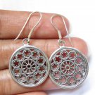 Unique Silver Round  Helm , Steering Wheel Ship Design Earrings SE-315-NY