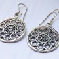 Unique Silver Round  Helm , Steering Wheel Ship Design Earrings SE-315-NY