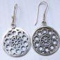 Unique Silver Round  Helm , Steering Wheel Ship Design Earrings SE-315-NY