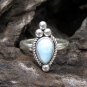 Size 7 925 Silver Larimar Bali Ring, Boho Ring, Rope Design RI-746-NY