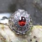 Sterling Silver Garnet Poison Ring LR-779-KA