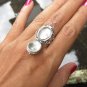 Sterling Silver Garnet Poison Ring LR-779-KA
