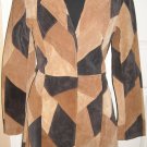 VINTAGE MISDEMEANOR PATCH SUEDE COAT SIZE M