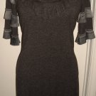 VINTAGE SHORT BROWN DRESS BY TWEED SIZE M (NEW)