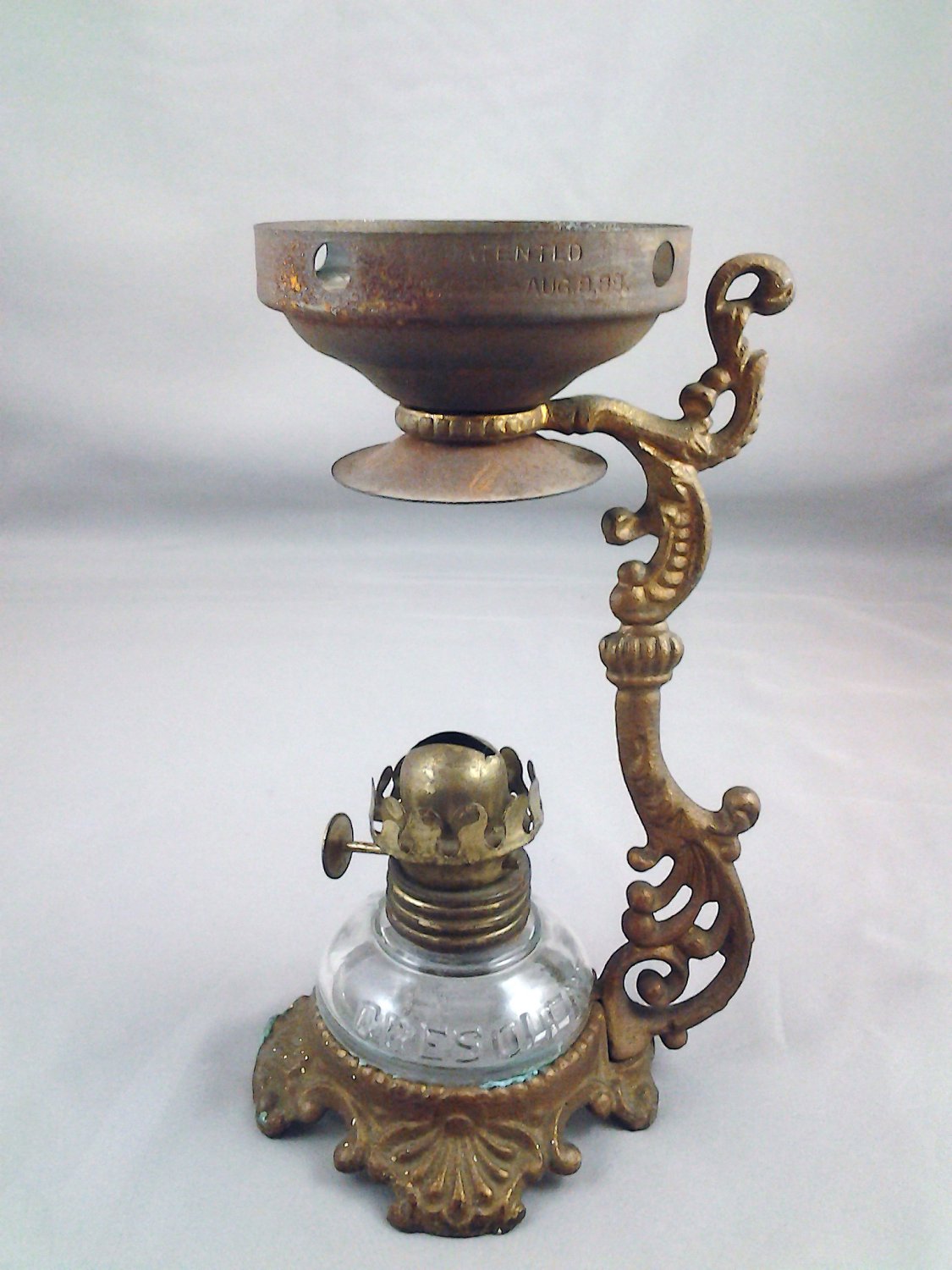 Mini Kerosene Lamp Vaporizer Victorian Medical Collectible Vapo Cresolene
