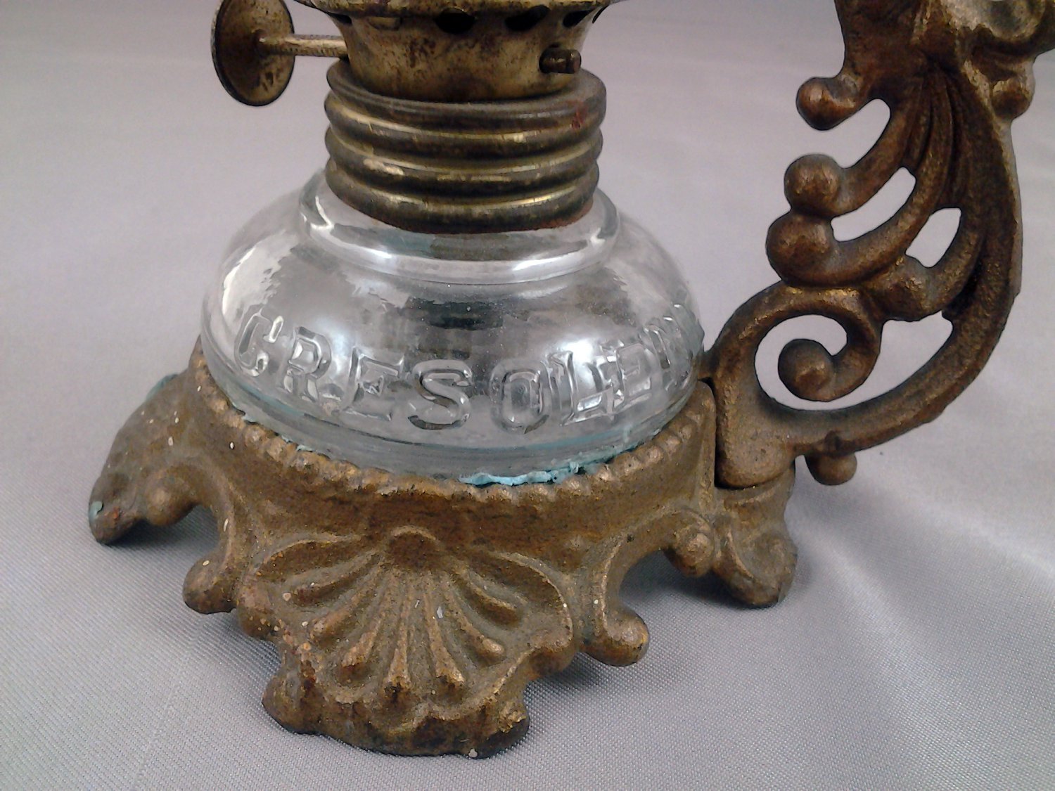 Mini Kerosene Lamp Vaporizer Victorian Medical Collectible Vapo Cresolene
