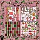 Strawberries Digital Scrapbook Kit
