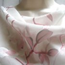 FREE  & FAST SHIPPING -    100%  Silk  Scarf / Bandana  , Burntout Style