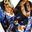 FREE  SHIP  -  100%   Silk  Charmeuse  -  Scarf /  Wrap -  32" x  32",  Fine Art