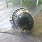 FAST SHIPPING  -   Sterling  Silver  Agate Ring,   Size  7