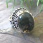 FAST SHIPPING  -   Sterling  Silver  Agate Ring,   Size  7