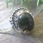 FAST SHIPPING  -   Sterling  Silver  Agate Ring,   Size  7