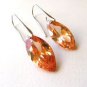 FAST SHIP - Marquise Cut Morganite Gem Dangle STERLING SILVER EARINGS