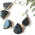 Fast Ship GIFT MOM SISTER GIRLFRIEND  Agate Sterling Silver Bracelet, 7.5"