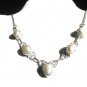 RETAIL  $239.00  SILVER  GEMSTONE PEARL  NECKLACE  -    LENGTH  20"