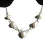 RETAIL $239.00 SILVER GEMSTONE PEARL NECKLACE - LENGTH 20"