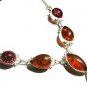 FAST SHIPPING -  SILVER   NECKLACE   -   BALTIC   AMBER , LENGTH  -   20"