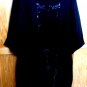 NWT  -  FEVER  Black with  Sequins  Womans  Dress / Blouse,  Size M, 3/4 SLeeves