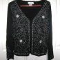 Brand New High Quality Women's Black Cardigan Sweater, Size M
