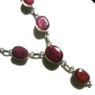 Retail  $245.99   -   RUBY STERLING   SILVER   GEMSTONE   NECKLACE ,  LENGTH 20"