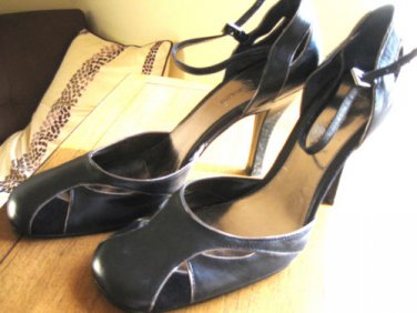 ENZO ANGIOLINI  -  BRAND NEW -   Black  Leather Shoes,Size 71/2