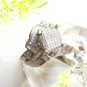 DIAMOND RING SIZE 7 Rhodium Over Sterling Silver , Full 1/2 CTW, 144 Diamonds