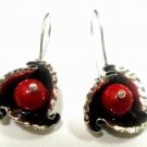 FREE SHIP   Garnet   Earrings   -  925 Sterling  Silver  RETAIL VALUE  $ 129.99
