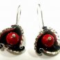 FREE SHIP Garnet Earrings - 925 Sterling Silver RETAIL VALUE $ 129.99