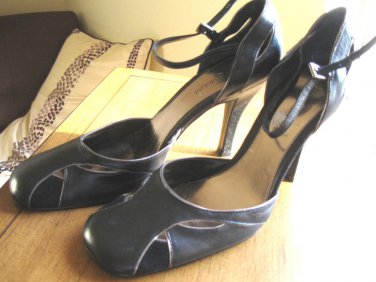 ENZO ANGIOLINI  -  Black  Leather Shoes,Size 71/2