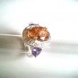 Morganite Sterling Silver Ring, Size 7