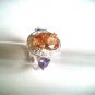 Morganite Sterling Silver Ring, Size 7